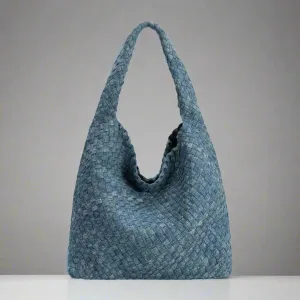 Casual Everyday Johanna Denim Recycled Vegan Shoulder Bag SALE