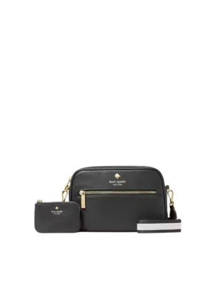Perfect size to keep your essentials organized and accessible Kate Spade Emma Camera Crossbody Bag In Black KK072