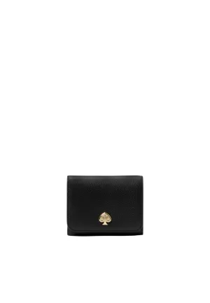 Kate Spade Kayla Small L-Zip Wallet In Black KK056 Premium Finish Durable Grip