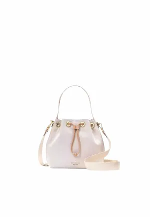 Kate Spade Kip Canvas Bucket Bag In Light Fawn KL048 Lightweight Travel Minimal Form