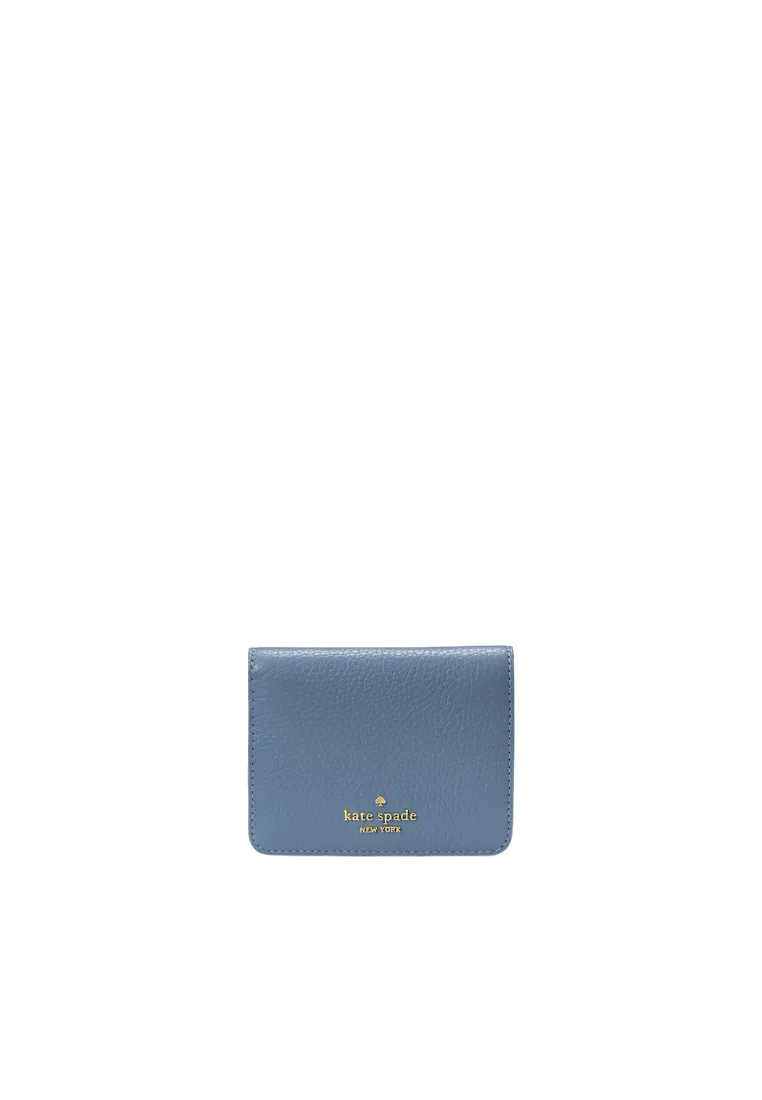 Weekend Carry Kate Spade Lena Small Billfold Wallet In Blue Stone KH788