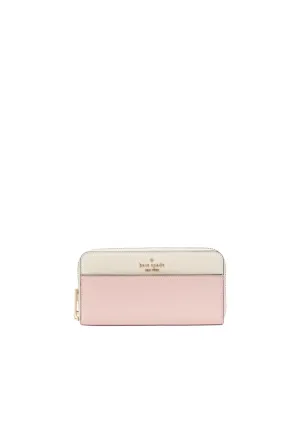 Kate Spade Madison Colorblock Long Wallet In Rose Smoke KI365 Easy Fit Timeless Utility
