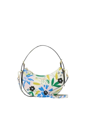 Travel Accessory Wardrobe Boost Kate Spade Madison Floral Shoulder Bag Crescent In Cream Multi KK964
