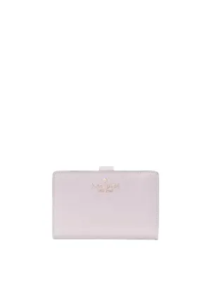 Urban Simplicity refined design Kate Spade Madison Interior Printed Wallet Medium Billfold In Pale Amethyst KK950