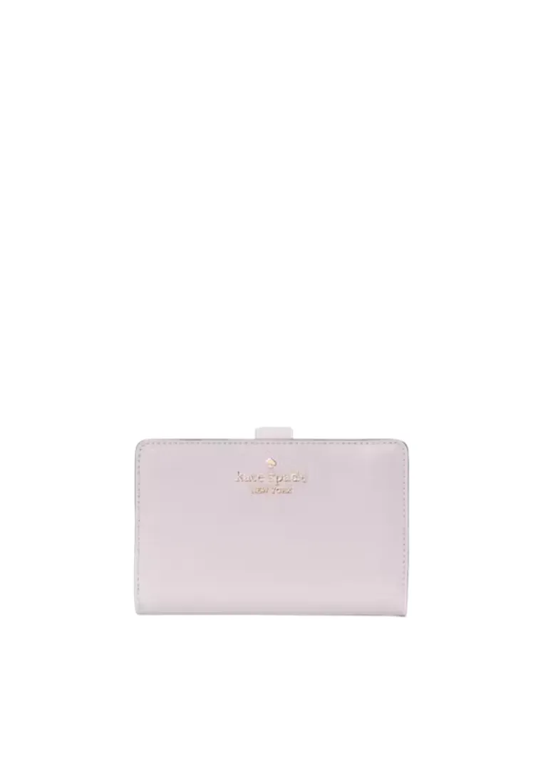 Urban Simplicity refined design Kate Spade Madison Interior Printed Wallet Medium Billfold In Pale Amethyst KK950