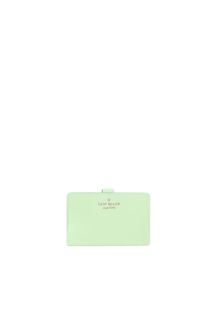 Kate Spade Madison Wallet Medium Billfold In Matcha Latte KC580 Daily Functionality Convenient card keeper