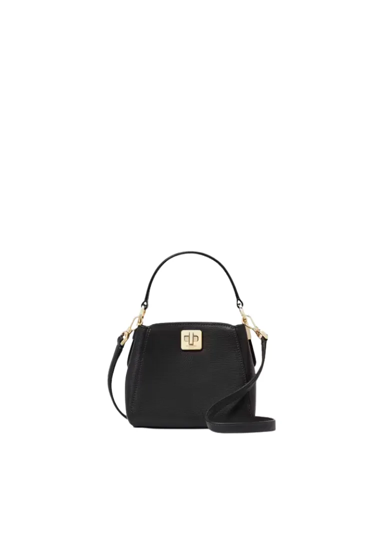 Kate Spade Phoebe Mini Sling Bag Top Handle Satchel In Black KI924 Flexible Wear Durable Travel