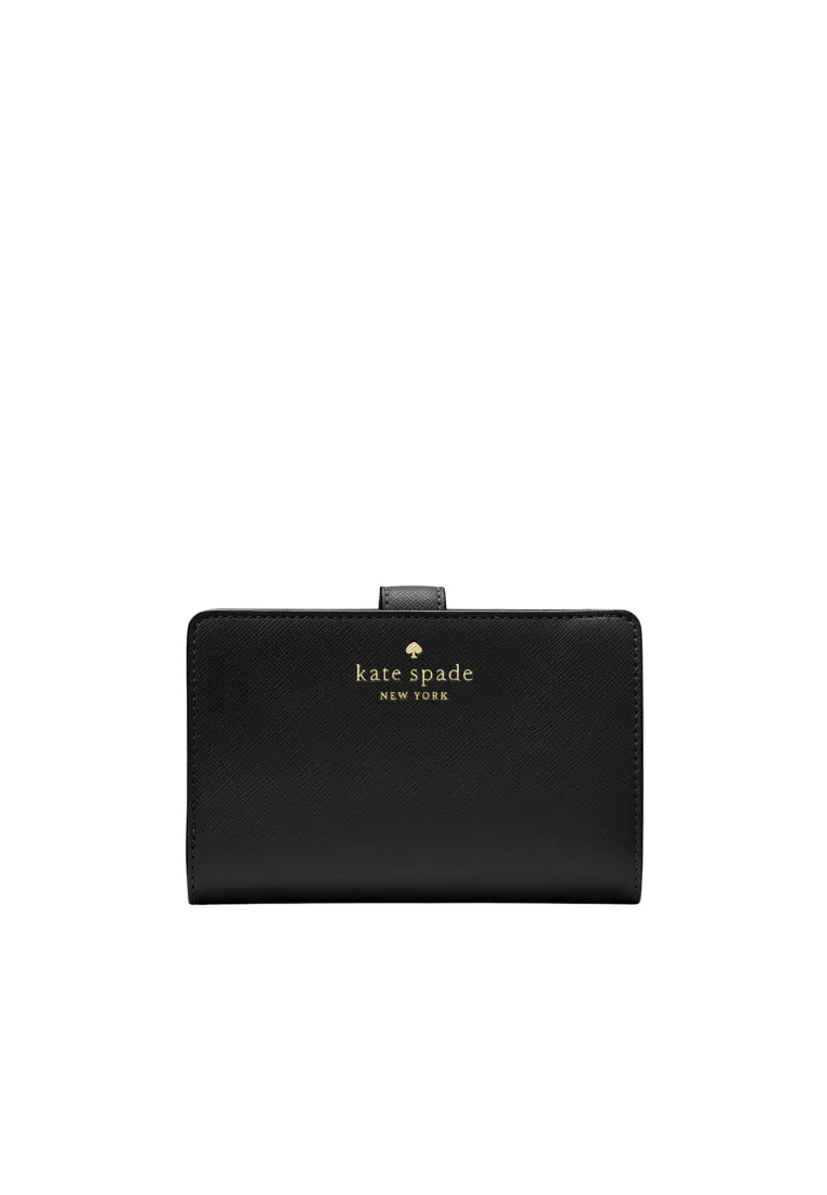 Luxury Geometry Travel-ready wallet Kate Spade Schuyler Medium Wallet Bifold In Black KG676