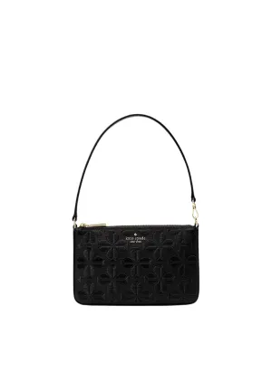 Kate Spade Spade Flower Embroidered Wallet Convertible In Black KL898 Convenient card keeper Refined Geometry