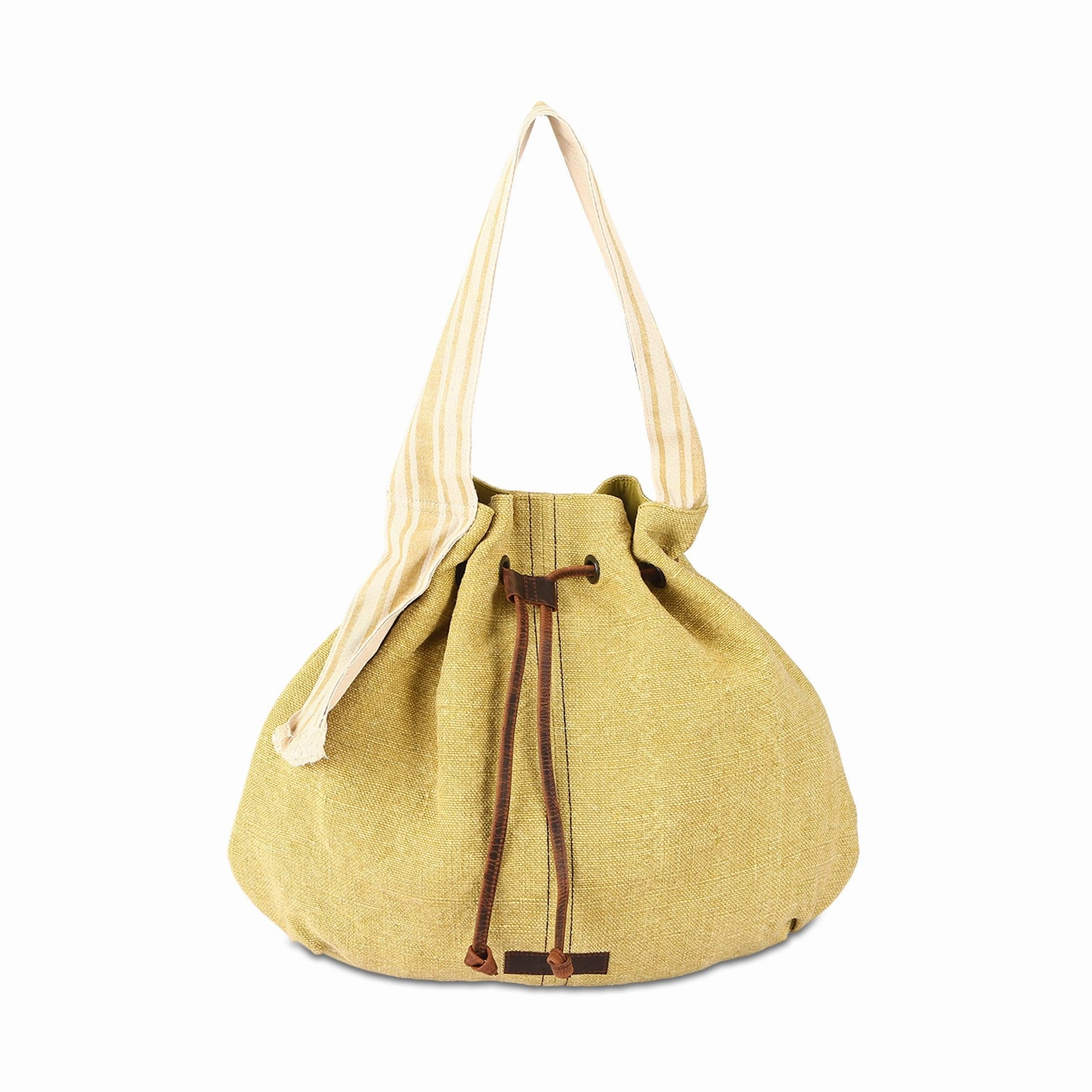 KomalC Tote Bag made with high-quality Jute - Stylish, Eco-friendly & spacious design for everyday use |  Shopping | Travel (Sunflower) Compact Solution Simple Form