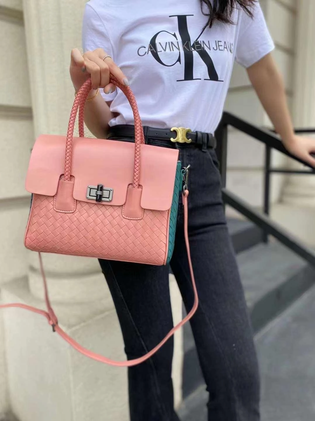 Lightweight Comfort Simple Utility Lambskin Leather Shoulder Bag Handwoven, Small Designer Bag,  Woven Purse Women Classic bag Crossbody Luxury Bag, Birthday Gift For Her