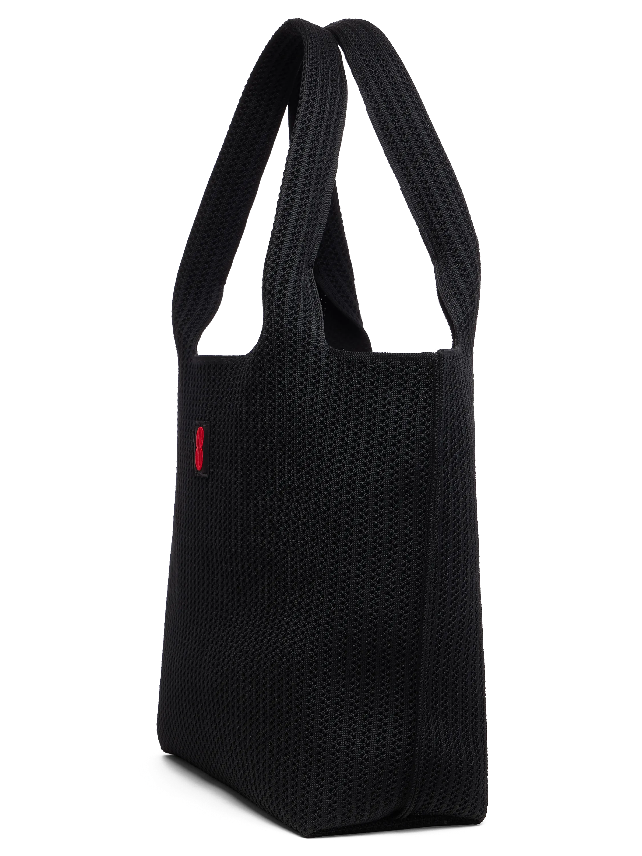 Large - Black Stripe Tote With Pouch Outdoor Trip