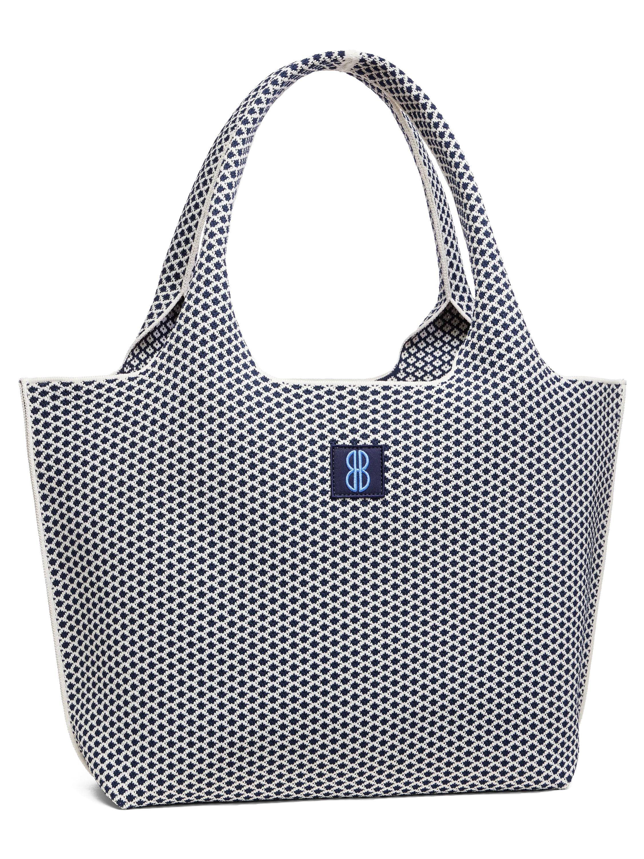 Modern Mood Large - Navy Diamond tote with pouch