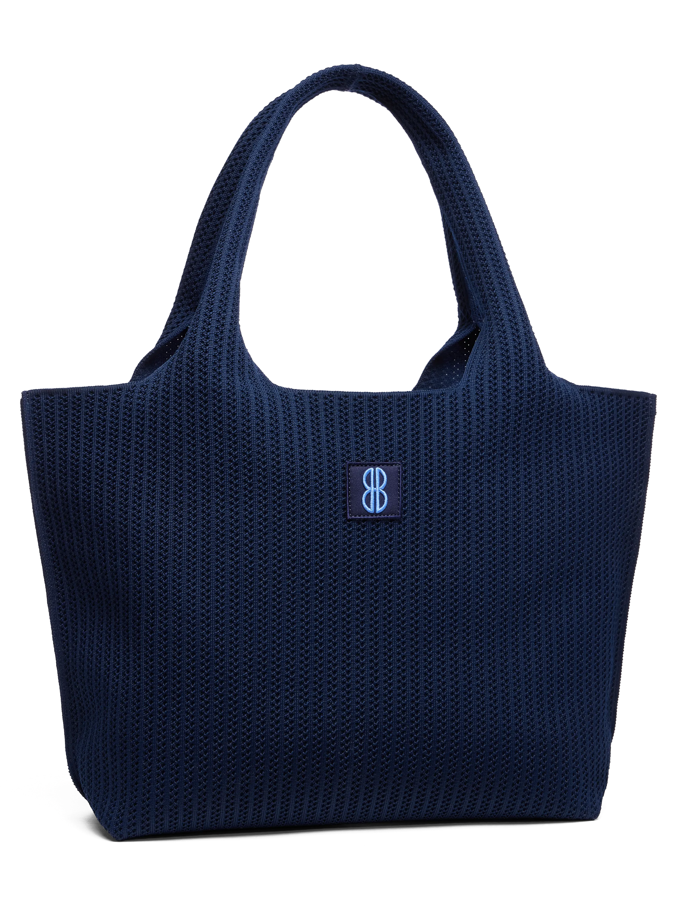 large - Navy Stripe tote with pouch Daily Trend Grocery Carry