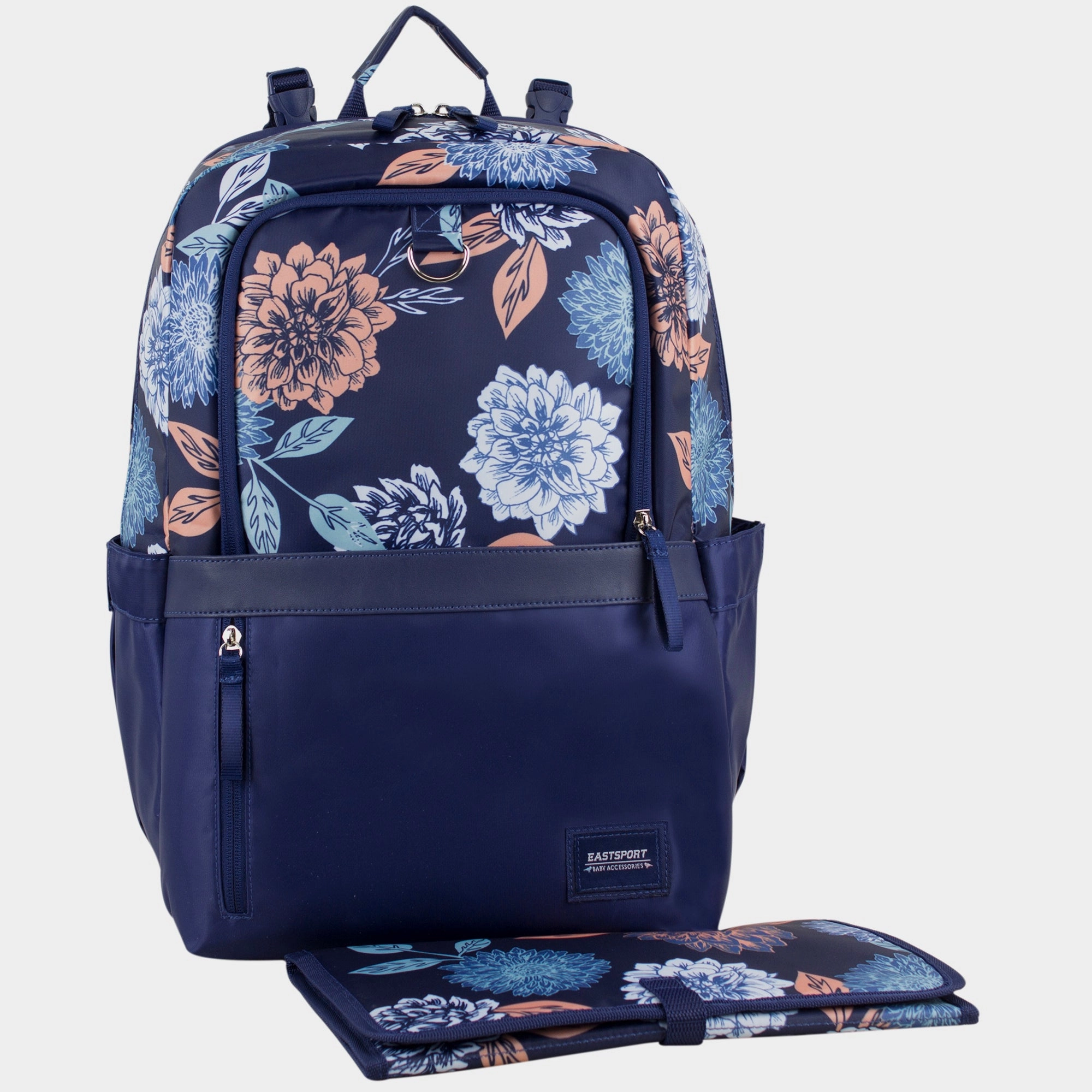 Ergonomic Fit Large Capacity Rubin Weekender Tech Backpack Diaper Bag with Bonus Changing Pad