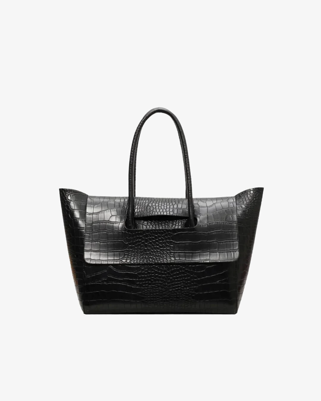 Large Crocodile Pattern Tote Bag ?C Elegant Shoulder Handbag with Spacious Design gym gear Outdoor Outfit
