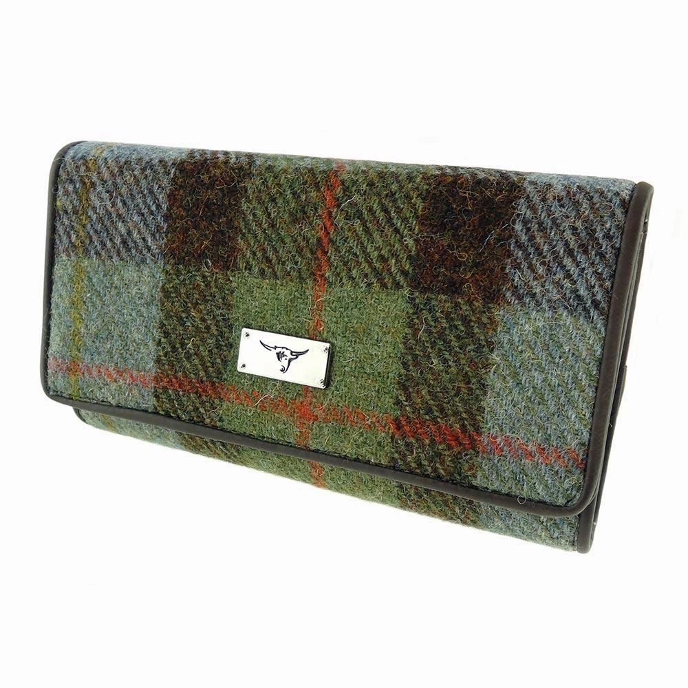 Small portable pouch Large Purse 'Tiree' with Harris Tweed?