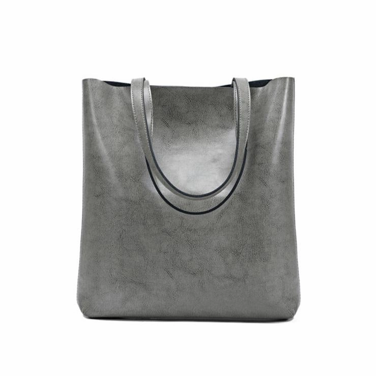 Trendy Outline Alma | Classic Leather Tote Bag ?C Slim Handles & Spacious Interior