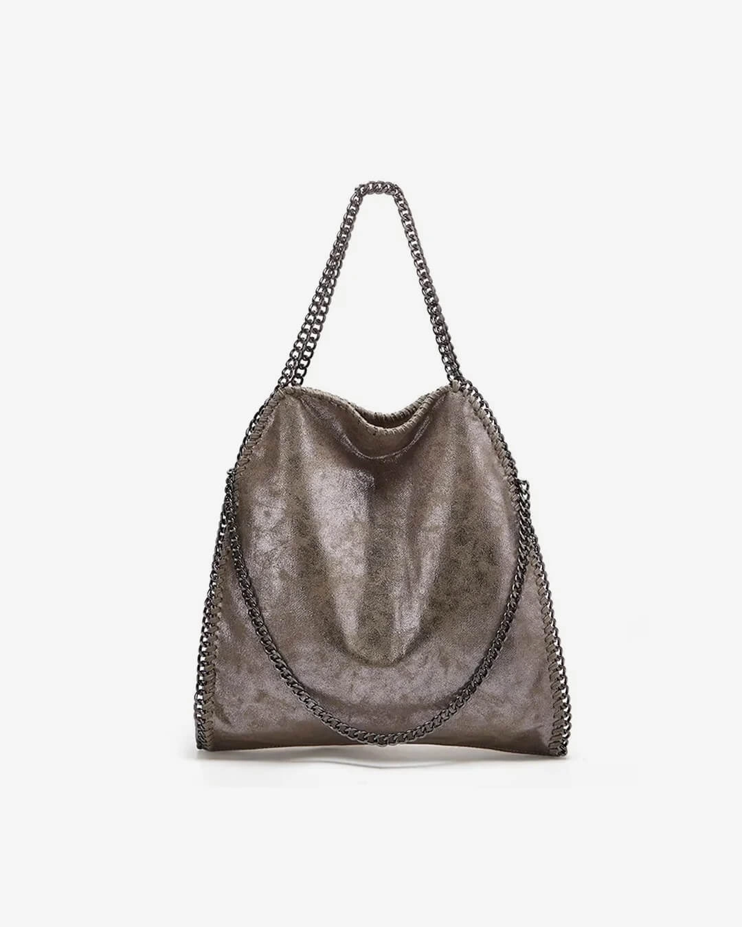 Fall Fashion Large Tote Bag with Gold Chain Handle ?C Stylish Shoulder Handbag