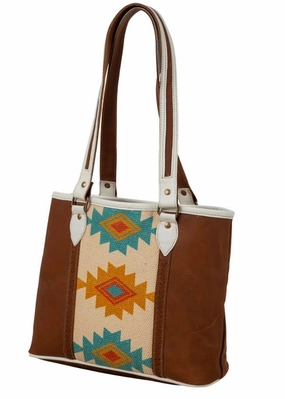 Leather Aztec Handbag Fashionable arm wear Soft Comfort