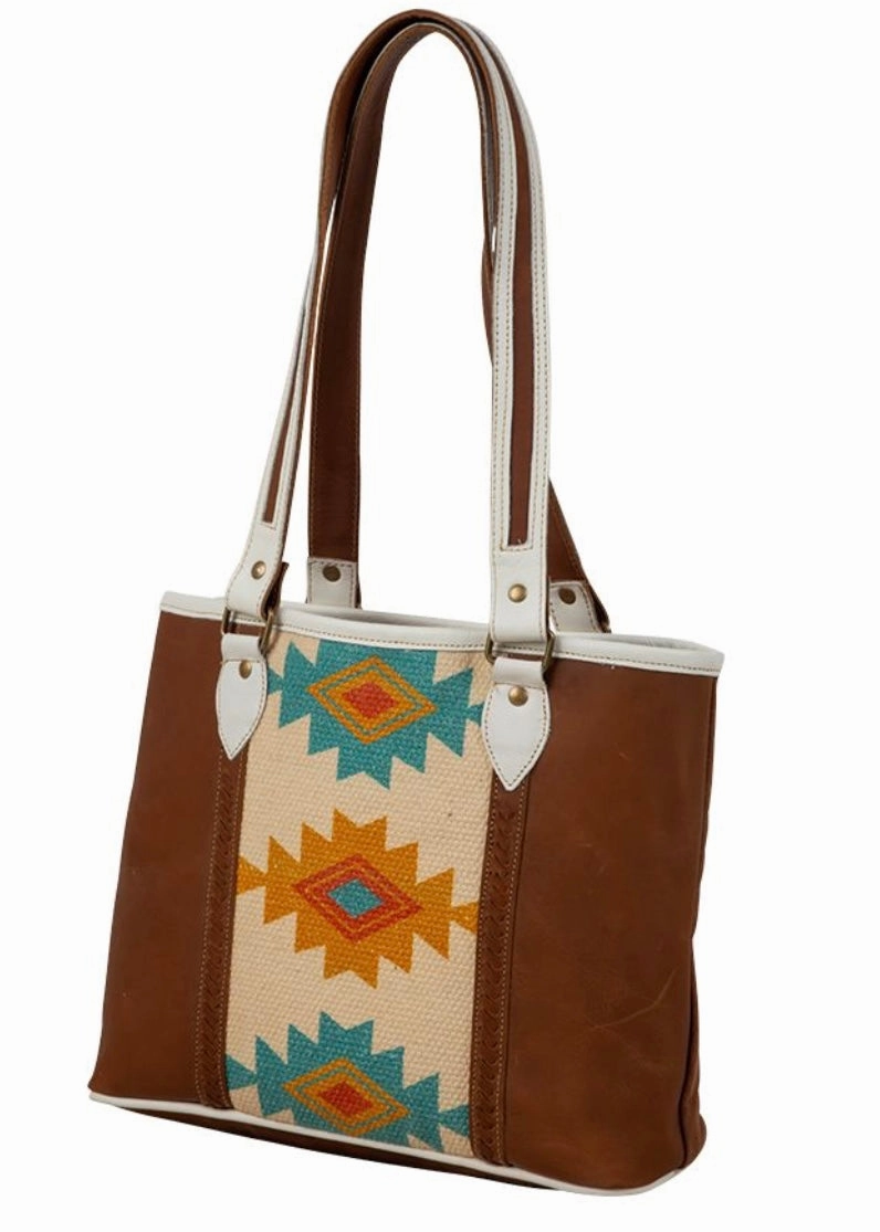 Leather Aztec Handbag Fashionable arm wear Soft Comfort