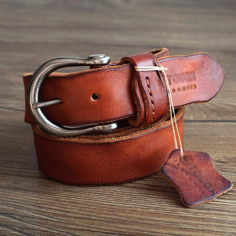Leather Belt Men, Handcrafted Genuine Leather Brown Belt, Distressed Leather Belt, Christmas Gift For Him Dad Boyfriend, Best Men Gifts Urban Everyday