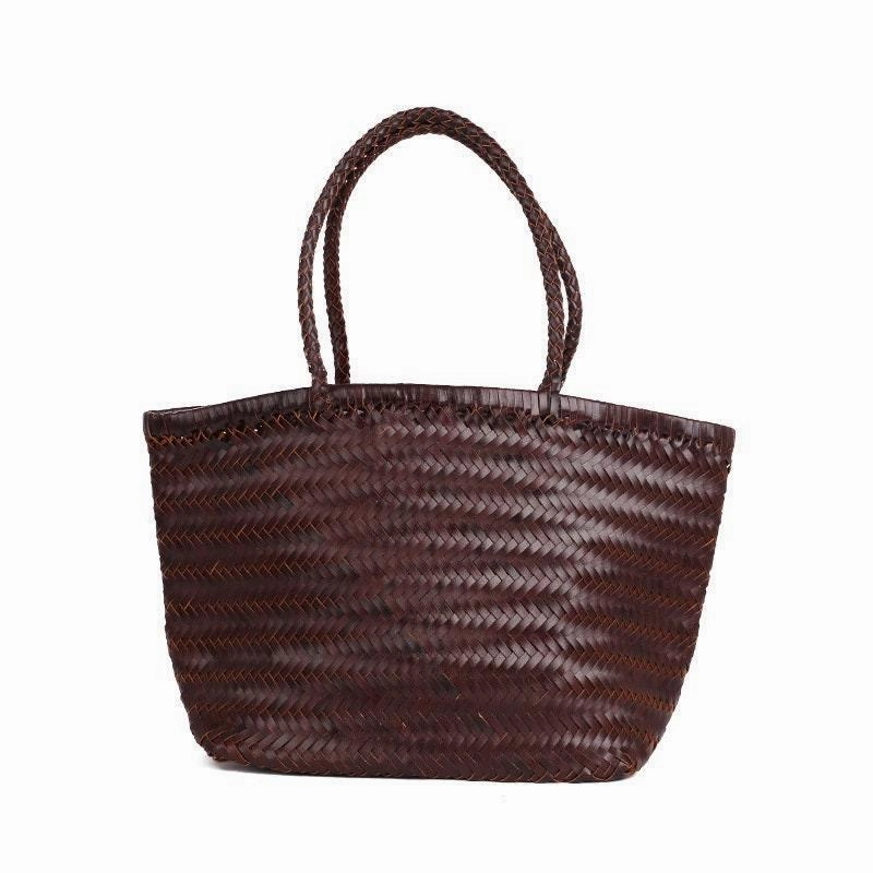 Versatile utility Leather Handbag Italy Leather Bag Woven Leather Tote Bag | Hand Woven Triple Jump Bamboo Style Ladies Hobo Holiday Bag, Weekend Bag