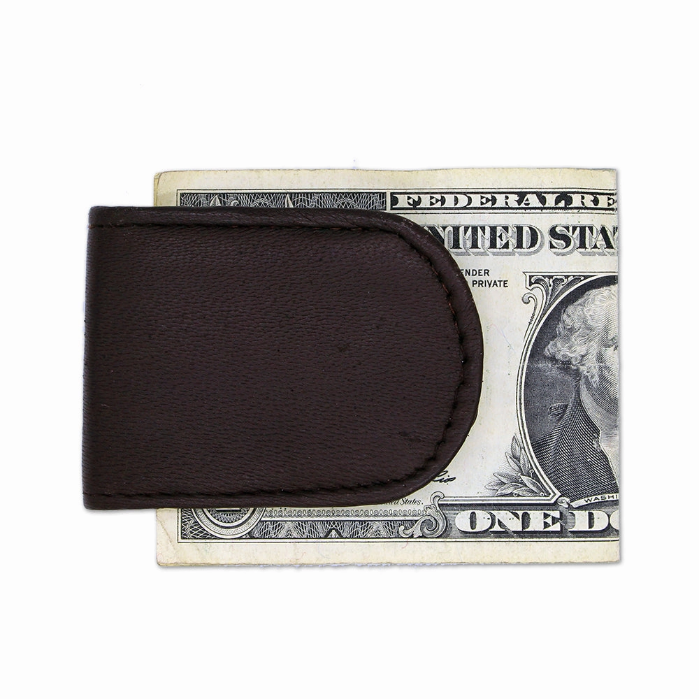 Compact Carry Smart Functionality Leather Magnetic Money Clip