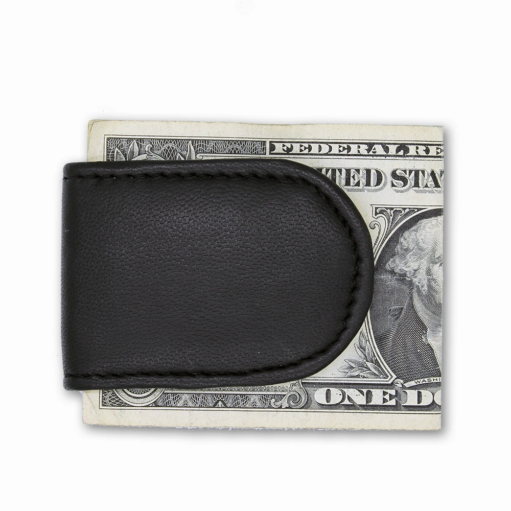 Leather Magnetic Money Clip vintage charm Soft Edge