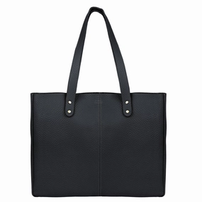 Leather Shoulder Tote Bag for Women ?C Multipurpose Satchel, Travel Purse, and Messenger Handbag (Black) Work Lifestyle