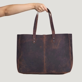 Comfort Grip Modern Travel Leather Shoulder Tote Bag for Women ?C Multipurpose Satchel, Travel Purse, Shopping Handbag, and Messenger Bag (Distressed Tan)