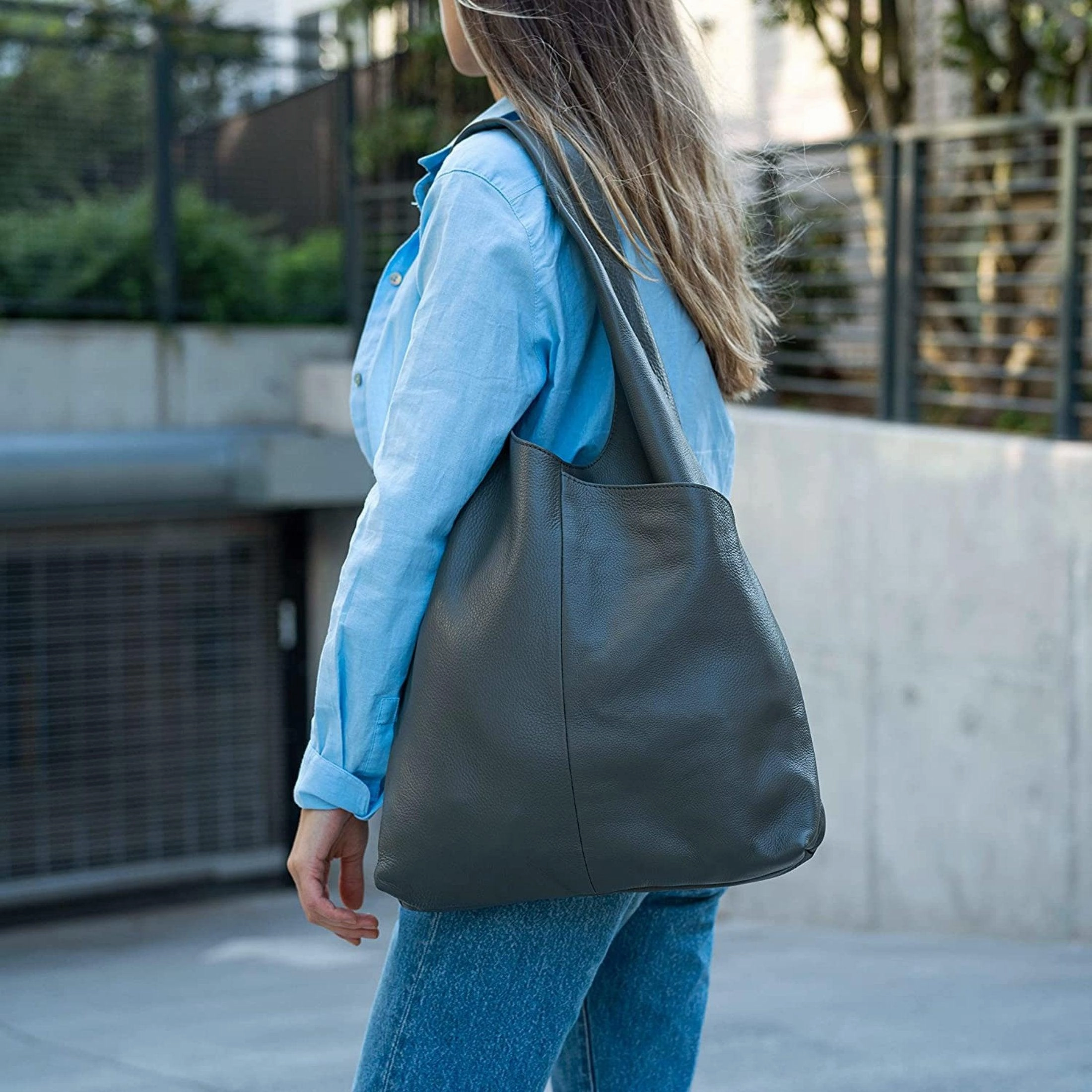 Leather Women??s Tote Bag - Ladies Purse, Travel, Shopping, Hobo Shoulder Bag, Multipurpose Handbag Casual Functionality Urban Carry