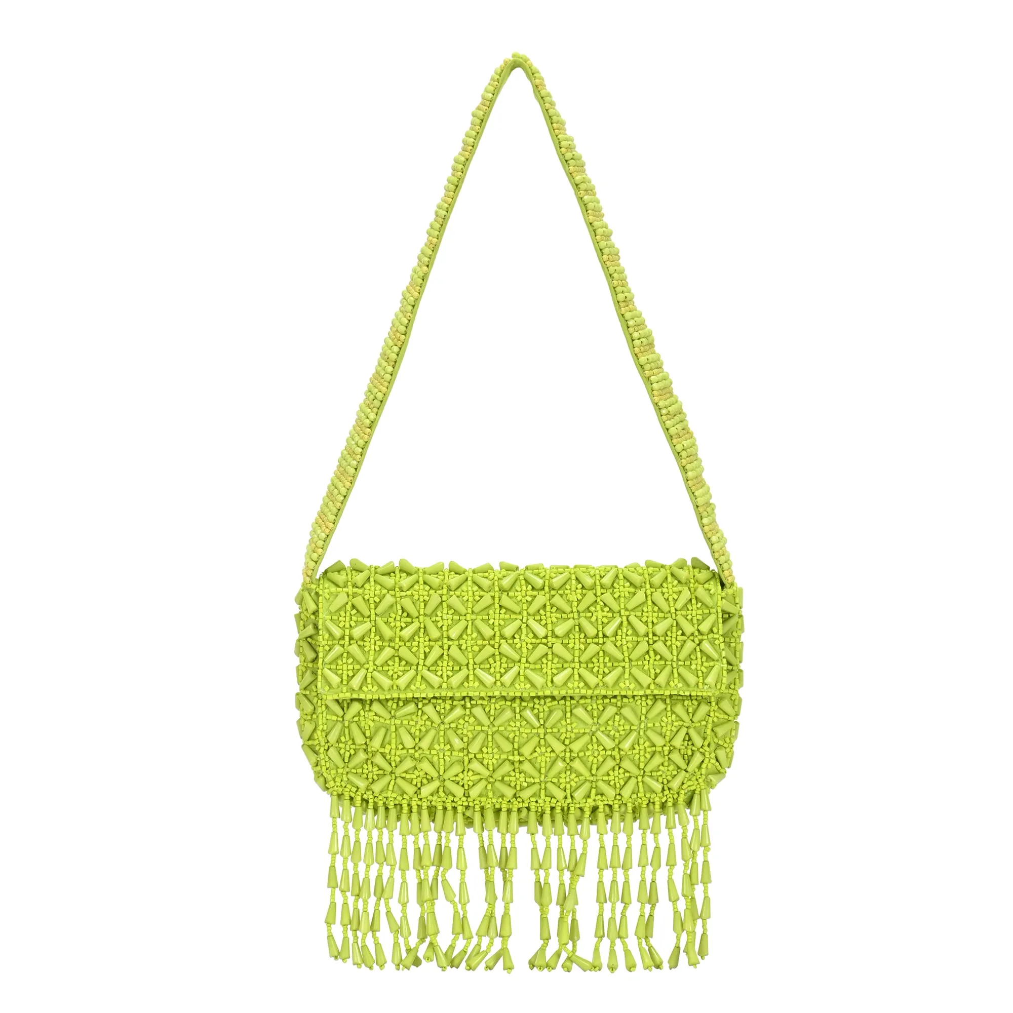Rani Snap Bead Shoulder Bag Durable Lifestyle Fashion Smartly designed for those who prefer easy access and organization