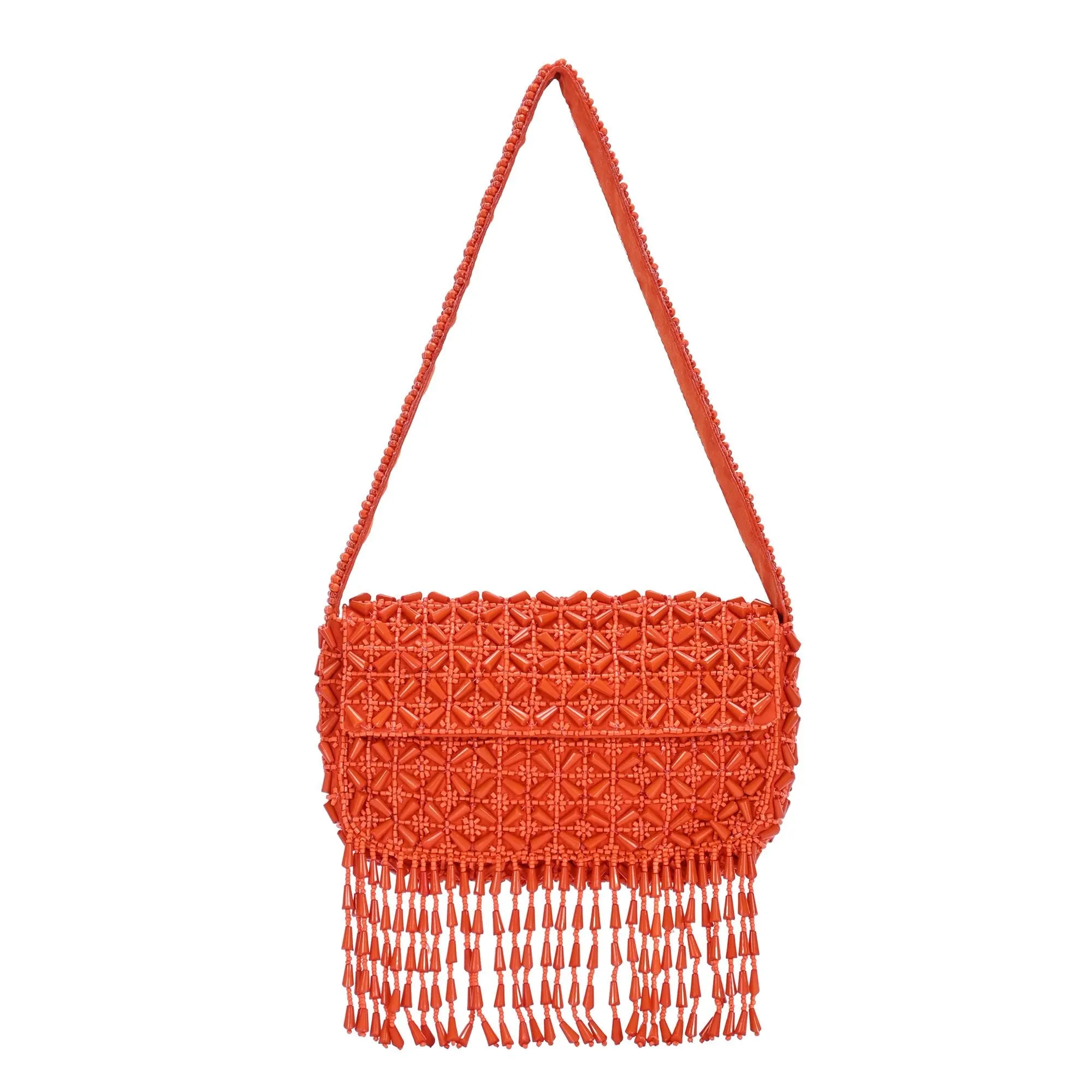 Rani Snap Bead Shoulder Bag Vacation Gear Luxury Touch