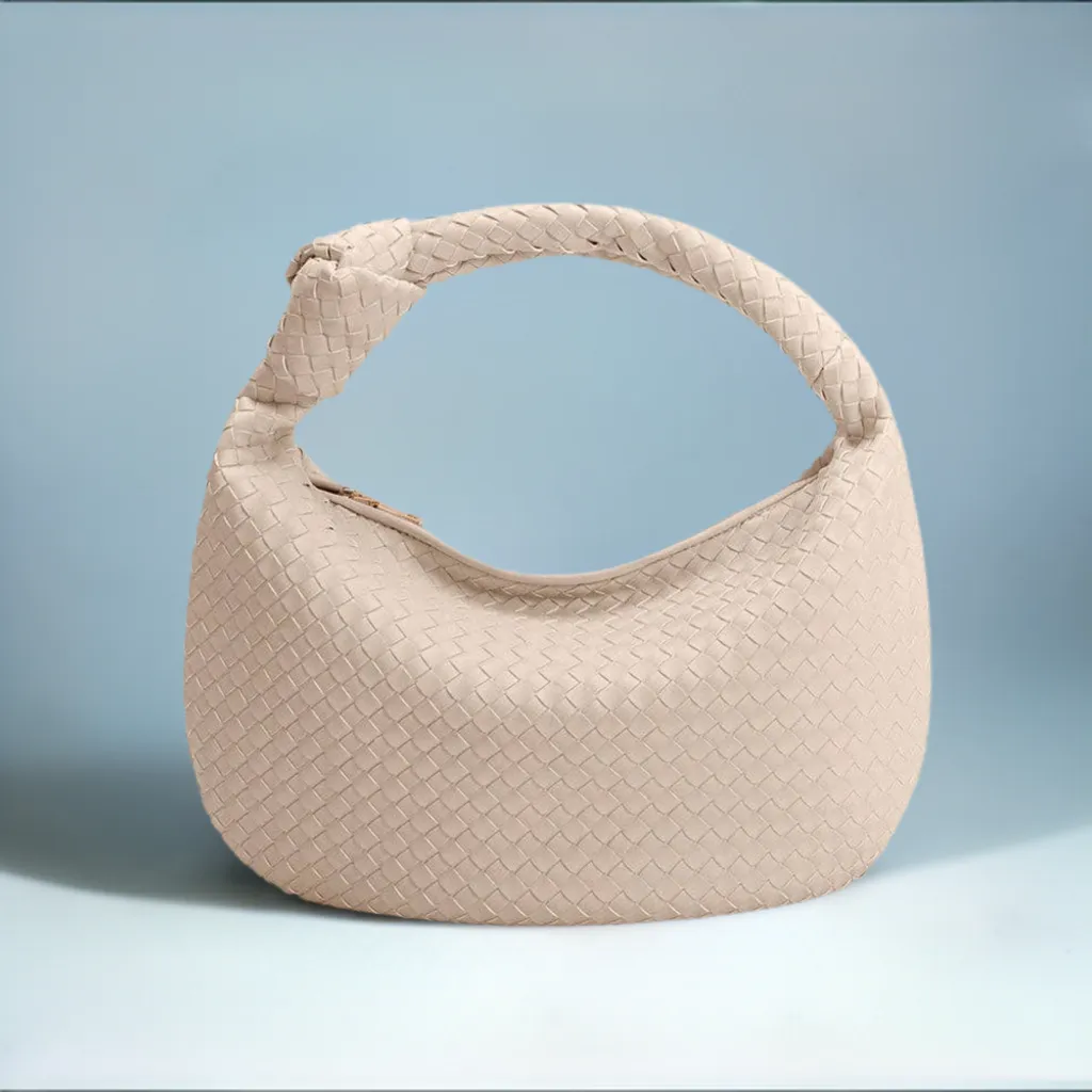 Brigitte Bone Large Recycled Vegan Shoulder Bag Sporty Vibe Effortless Travel