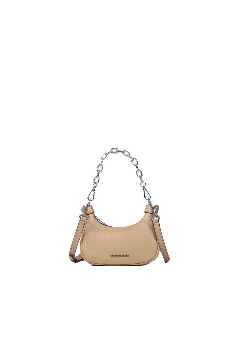 Michael Kors Cora 35R3S4CC5L Mini Zip Pouchette In Camel Flexible Storage Compact Travel