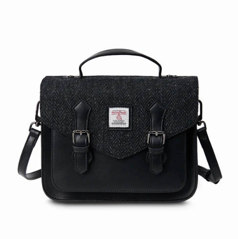 Islander? Medium Calton Satchel with Harris Tweed? Refined performance Elegant Utility
