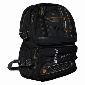 Wisdom USA Canvas Backpack Compact Functionality Refined Finish