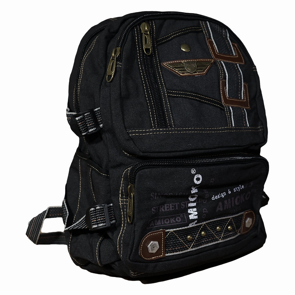 Wisdom USA Canvas Backpack Compact Functionality Refined Finish