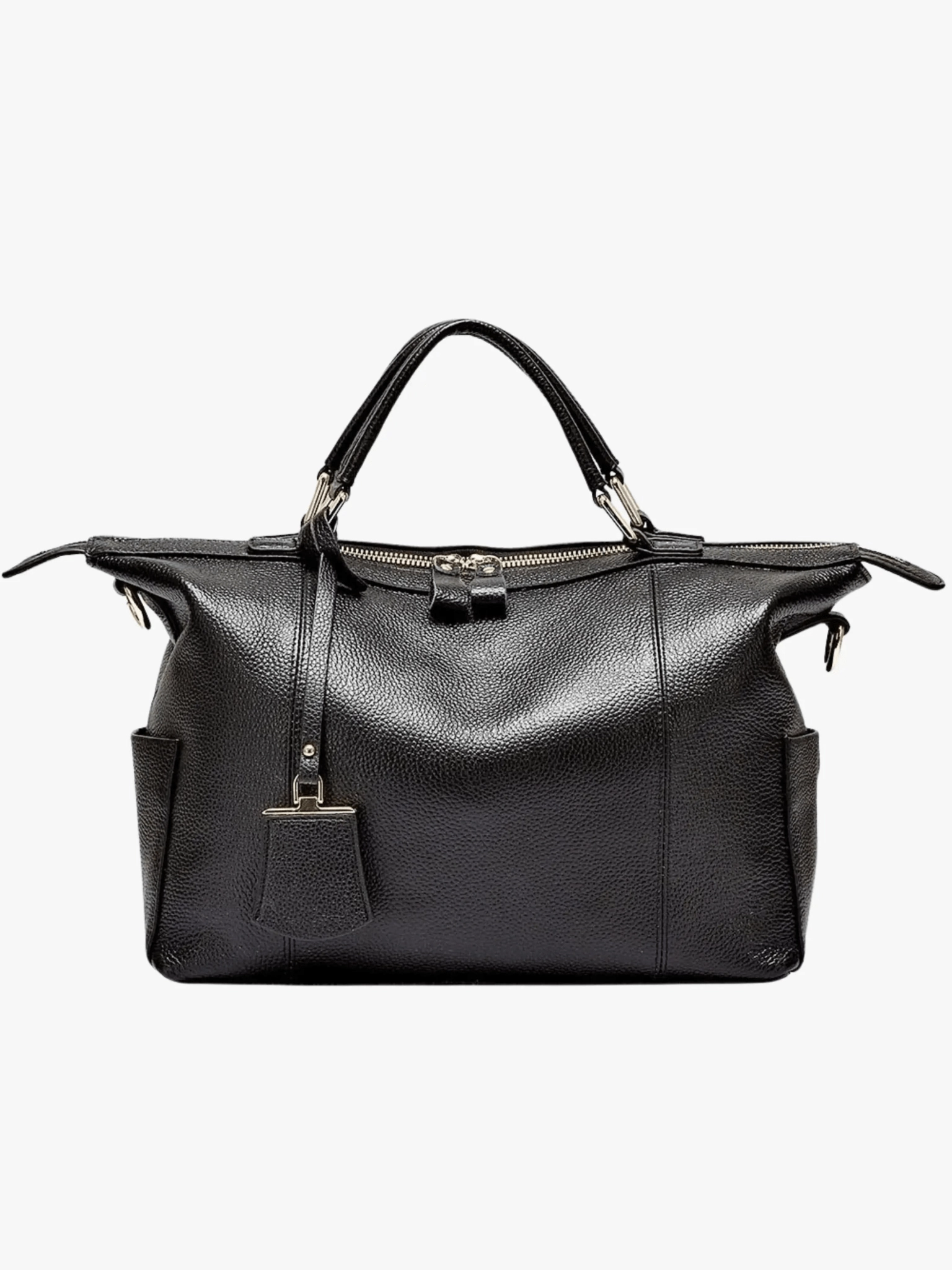 Madeline | Brown Leather Weekender Tote ?C Chic & Spacious Lightweight Design