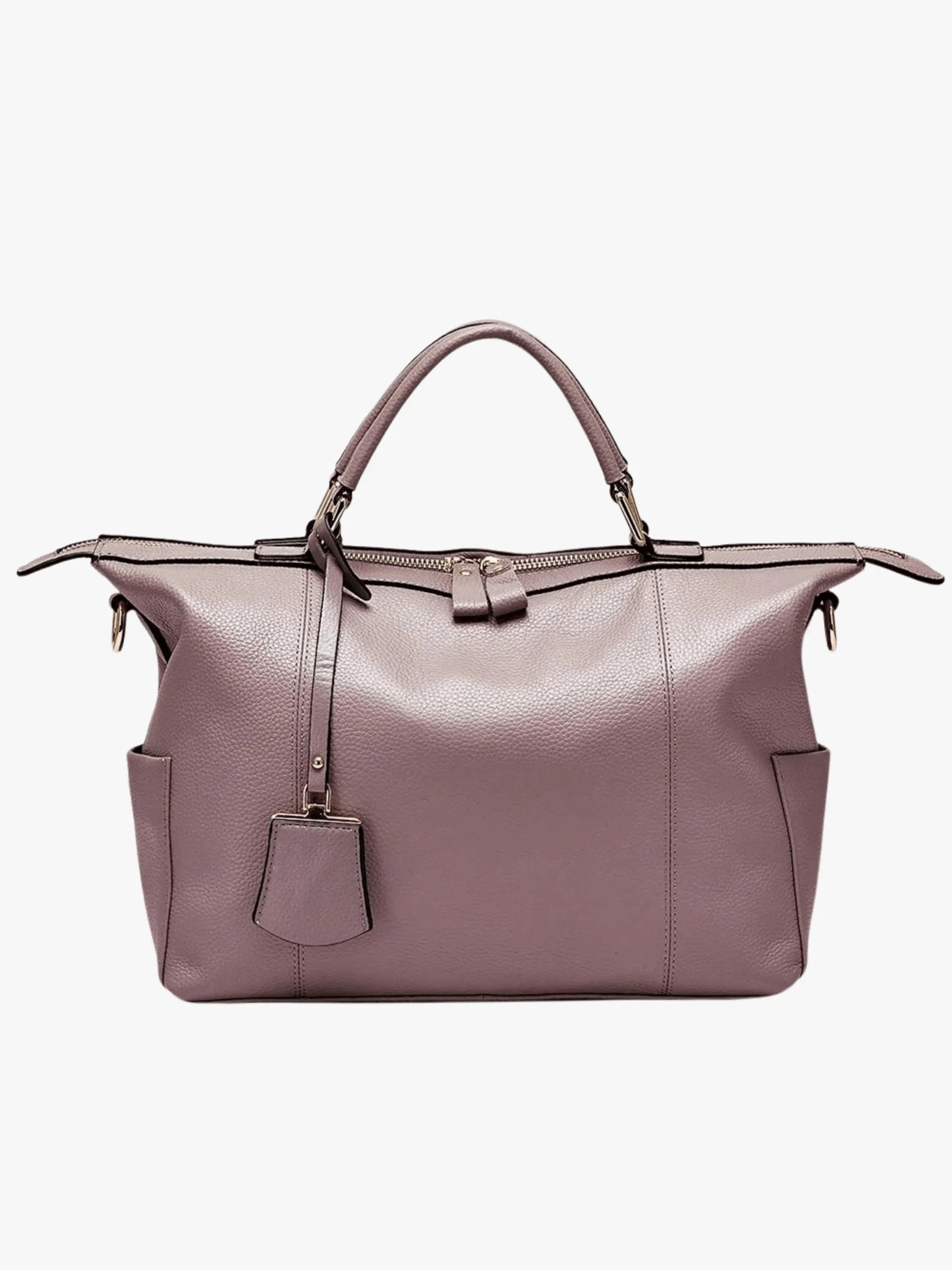 Madeline | Brown Leather Weekender Tote ?C Chic & Spacious Comfortable Grip