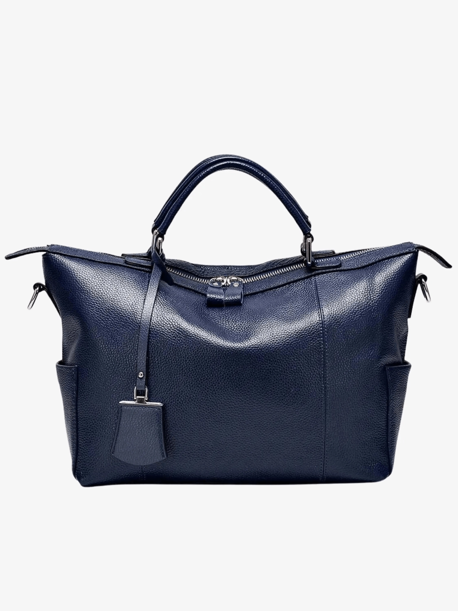 Madeline | Brown Leather Weekender Tote ?C Chic & Spacious Matte Finish