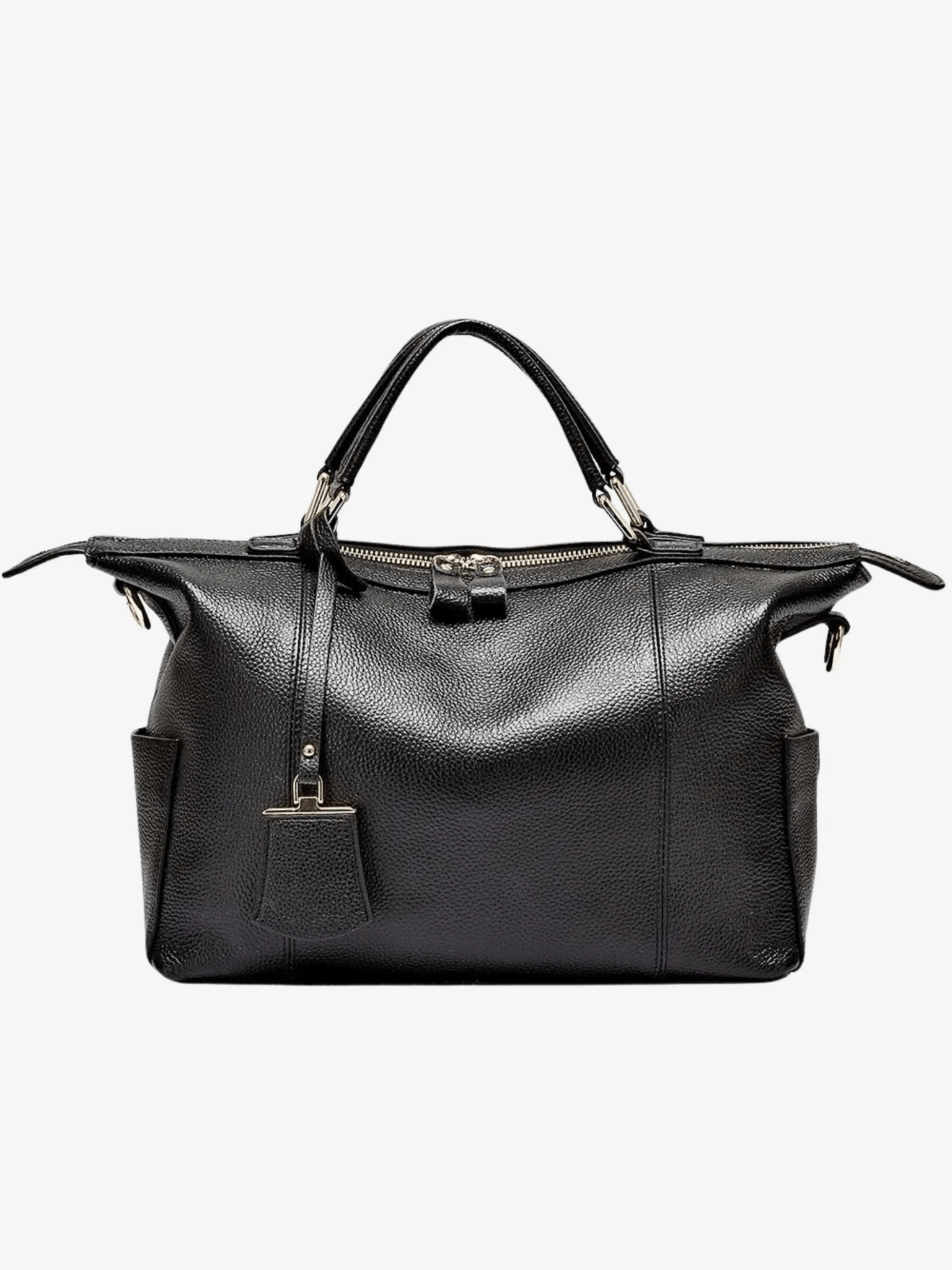 Madeline | Brown Leather Weekender Tote ?C Chic & Spacious Smart Finish