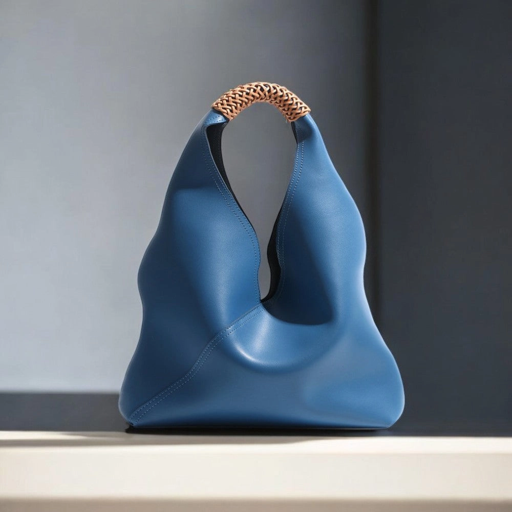 Lilly | Slouchy Shoulder Bag ?C Sculpted Vegan Leather Hobo with Woven Handle Everyday Necessity
