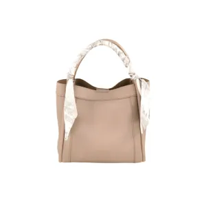 Lisa Beige Medium BC Bag with Scarf Refined Everyday Compact Craft