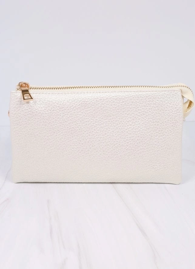 Practical Carry Liz Crossbody Bag in Pearl