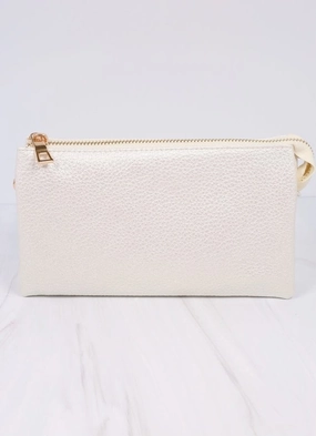 Practical Carry Liz Crossbody Bag in Pearl