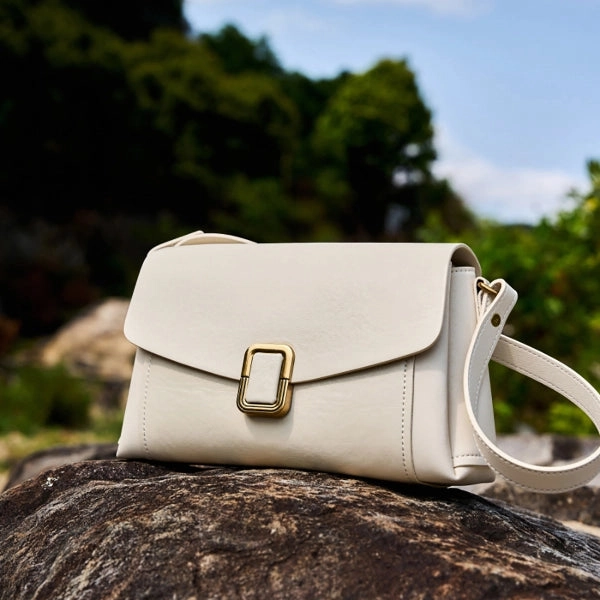 Lois Flap Shoulder Bag with Buckle - Elegant & Versatile Casual Touch Minimal Design