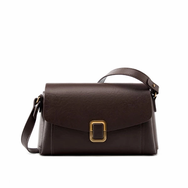 Lois Flap Shoulder Bag with Buckle - Elegant & Versatile Trendy Look