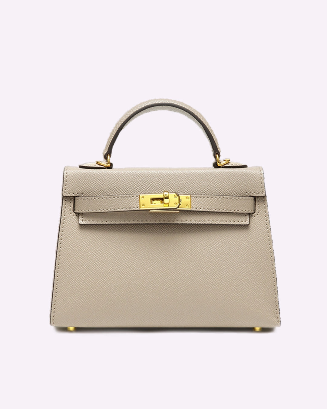 Functional multi-pocket purse Soft Finish Lovellas Petite Top-Handle Leather Bag ?C Elegant Structured Satchel